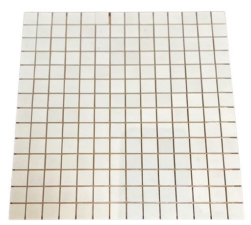Grès Cérame 2,5 x 2,5 cm - 0201 Branco Porcelana, Par 100 gr