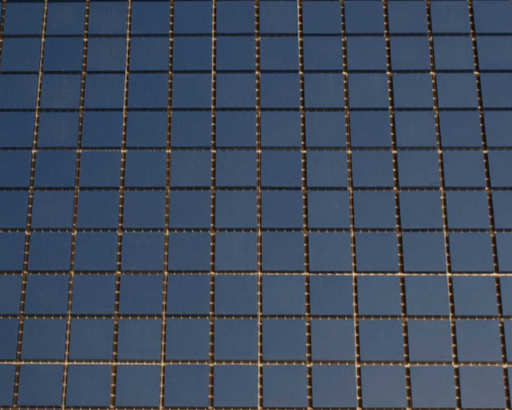 Grès Cérame 5 x 5 cm - Bleu Nuit, à la plaque