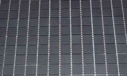 Grès Cérame 5 x 5 cm - Noir, à la plaque 