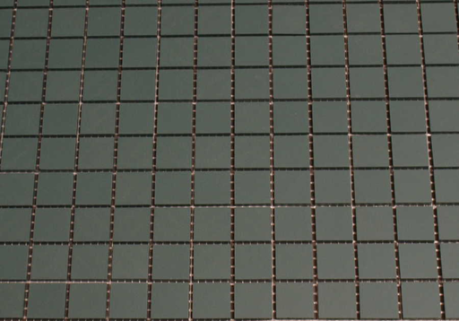 Grès Cérame 5 x 5 cm - Vert Foncé, à la plaque