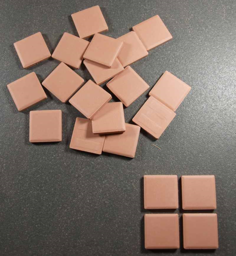 Grès Cérame Paray 2,4 x 2,4 cm - Corail