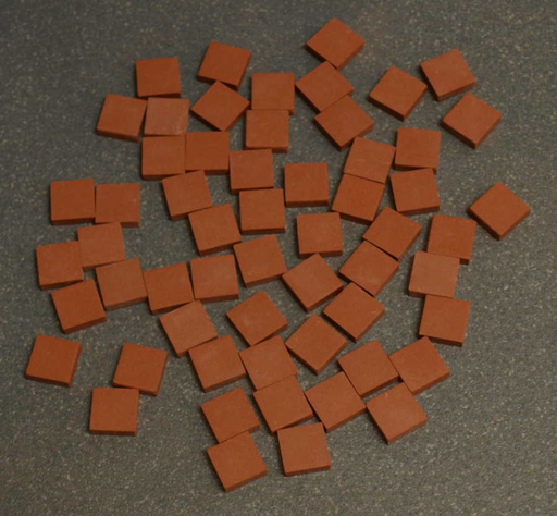 Grès Cérame Rouge, 1.2 x 1.2 cm