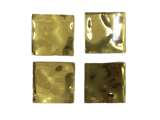Bisazza 2 x 2 cm Or Jaune Bosselé, à la pièce