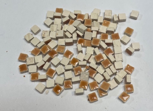 Mini Mosaique 5 x 5 x 3 mm - Orangé Jaune, Par 50g