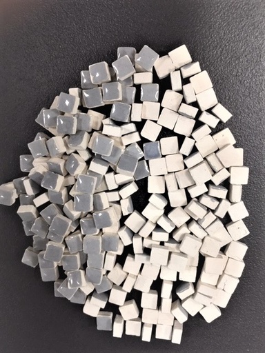 [103056] Mini Terre Cuite 5 x 5 mm Gris Argent , Par 50g