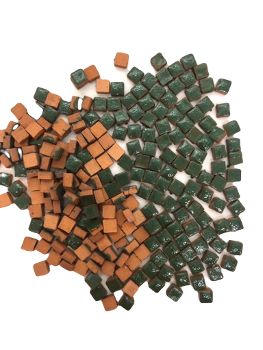 [103049] Mini Terre Cuite 5 x 5 mm Vert Fougere , Par 50g