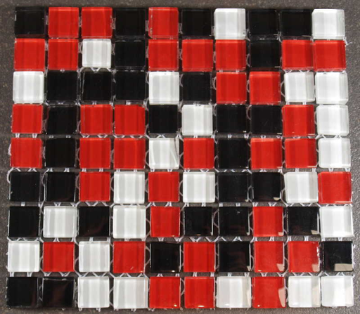 Mix Noir Blanc Rouge 1 x 1 cm, par 100g
