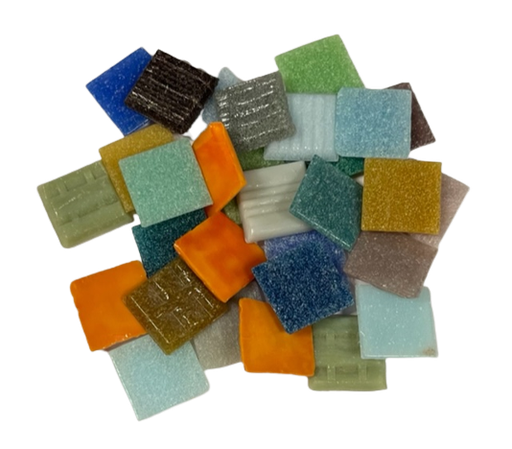 Mix Pate de Verre Douzies 2 x 2 cm - Vendu au kg