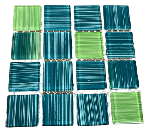 [CM4250 MATTE] Mosaique en Verre 2,3 x 2,3 cm - Vert, Par 100 gr