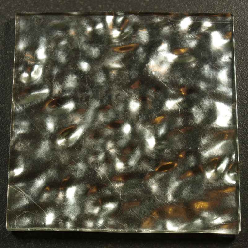 [G0011] Orsoni 8 x 8 cm n°11 Oro Bianco Transparente Ondulato, à la pièce