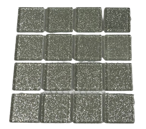 Pailleté 2,5 x 2,5 cm - Argent, Par 100 gr