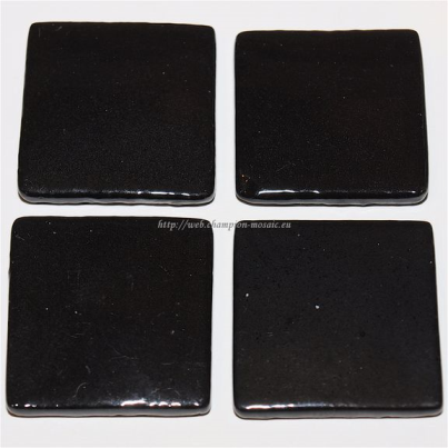 [101C] Pate de verre 101 Noire ( Ex 109b ) 2,3 x 2,3 cm, par 100g