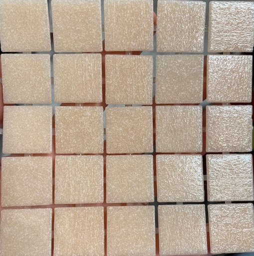 Pate de verre - Corail 2 x 2 cm 923, Par 100g