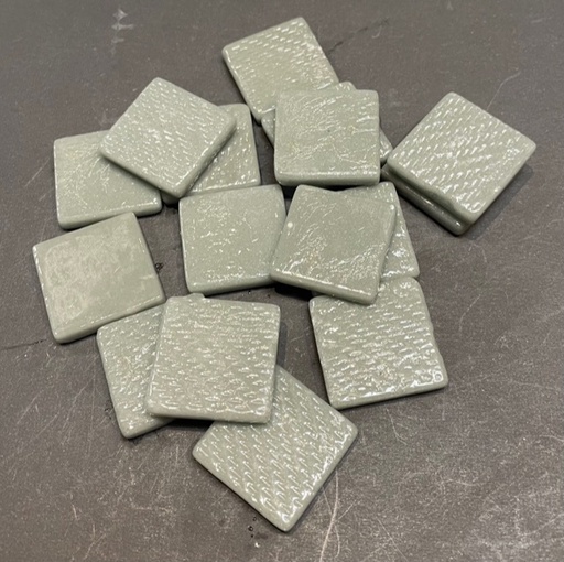Pate de Verre Gris Vert 2.4 x 2.4 cm, Par 100g