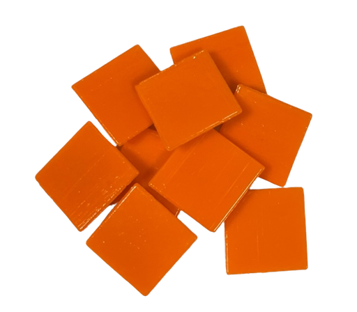 [205] Pate de Verre Unilis Orange 204 2 x 2 cm par 100g