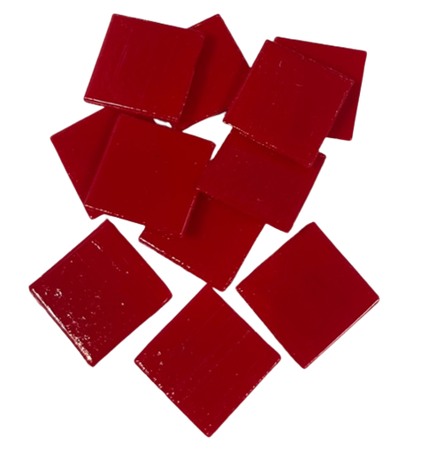 [206] Pate de Verre Unilis Rouge 206 2 x 2 cm par 100g