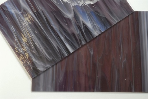 [PLAVER20X20/26] Plaque de Verre 20 x 20 cm  - Violet Nuageux n°26