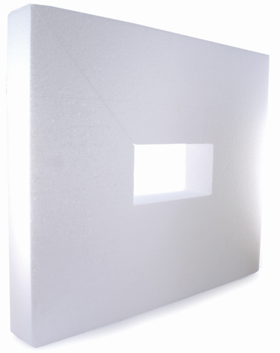 Rectangle Polystyrène Perforé 32.5 x 39 x 5 cm