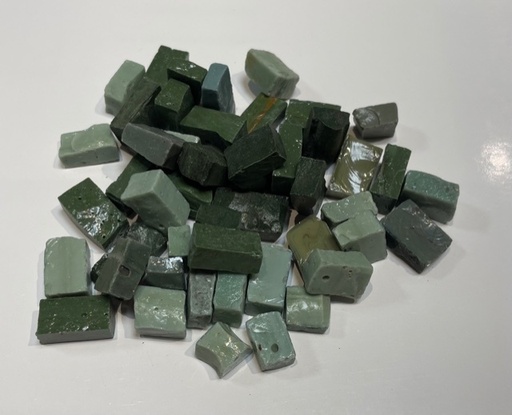 Smalts Antiques - Gazon, Par 100g