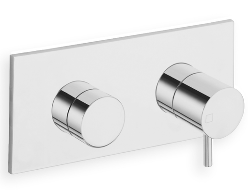 Triverde - Bain Douche Mitigeur Encastré - 3 Sorties - TV 61151 Chromé 