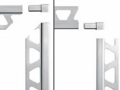 Angles pour profilé mural - Quadec-EB/EV - Acier Inox Brossé