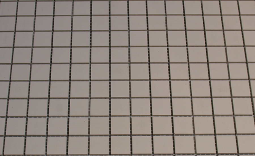 Grès Cérame 2 x 2 cm Super Blanc, à la plaque 
