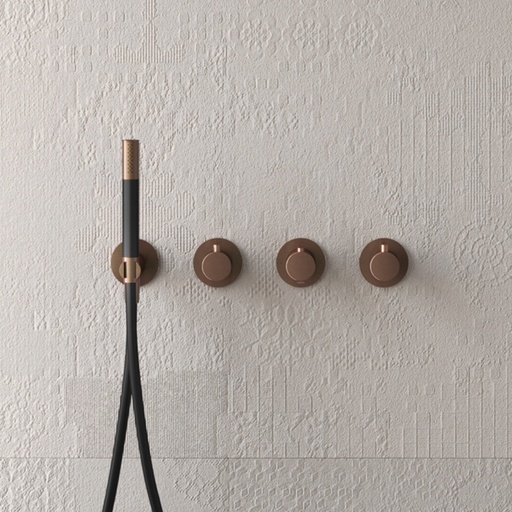 Cobber - Façade Mitigeur Thermostatique - Douche - Encastré - 2 Robinets D'arret - Douchette - CB7071